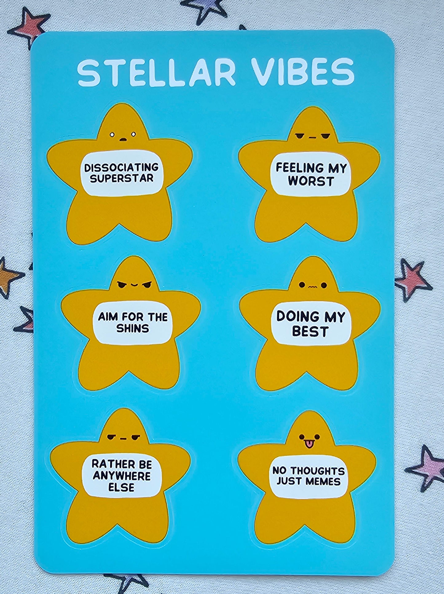 Stellar Vibes sticker sheet