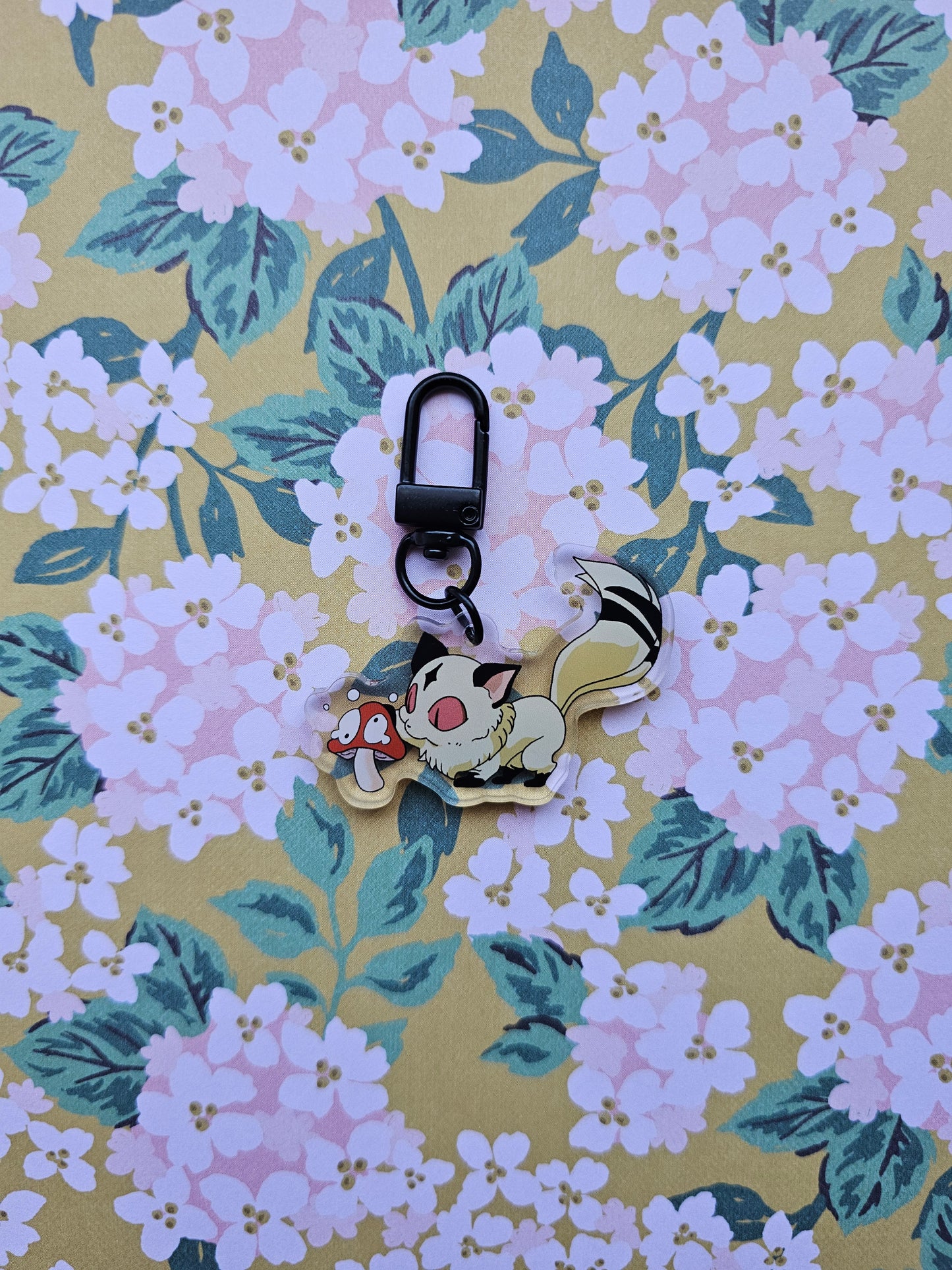 Mushroom help keychain