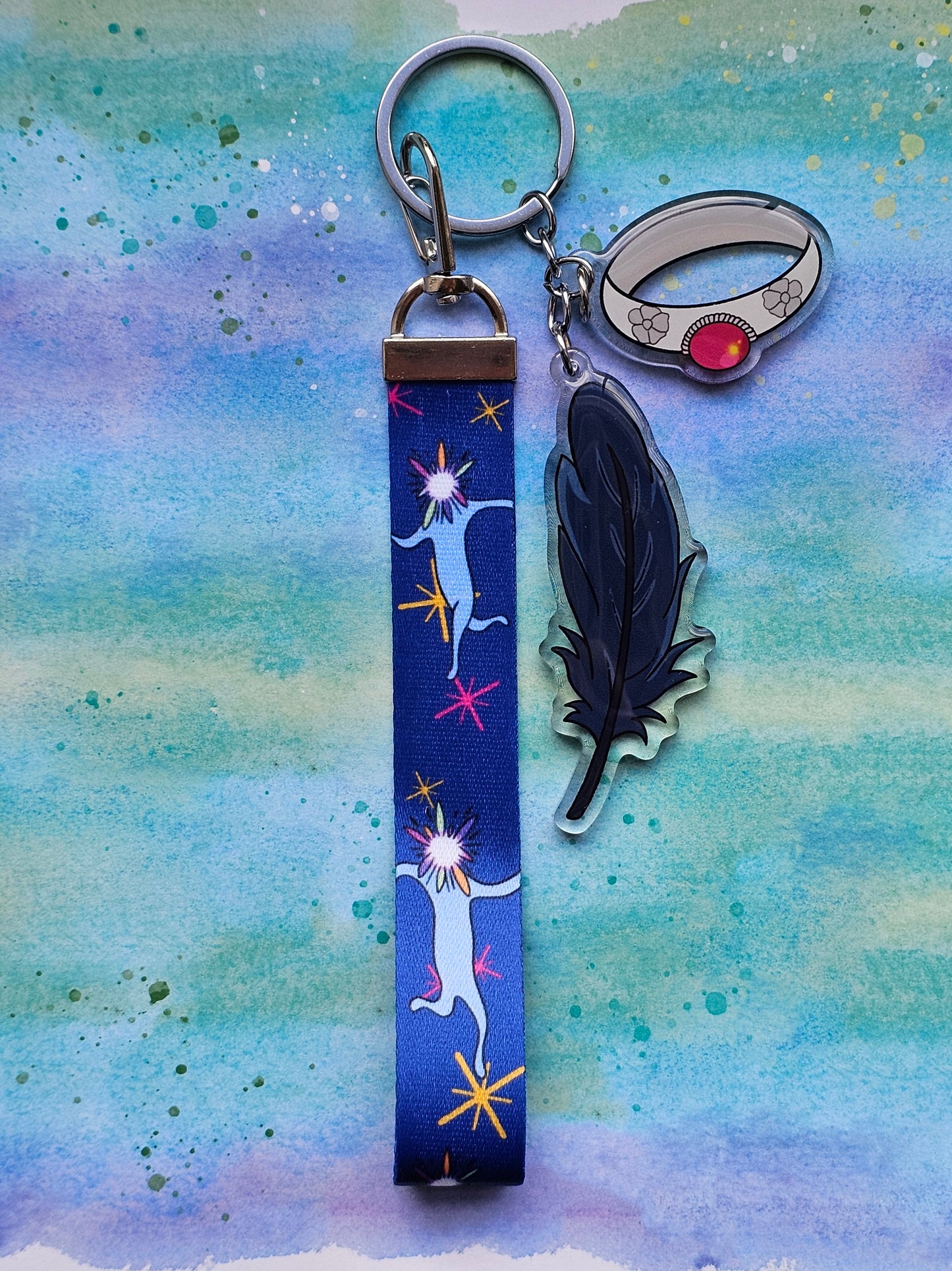 Star Children lanyard keychain