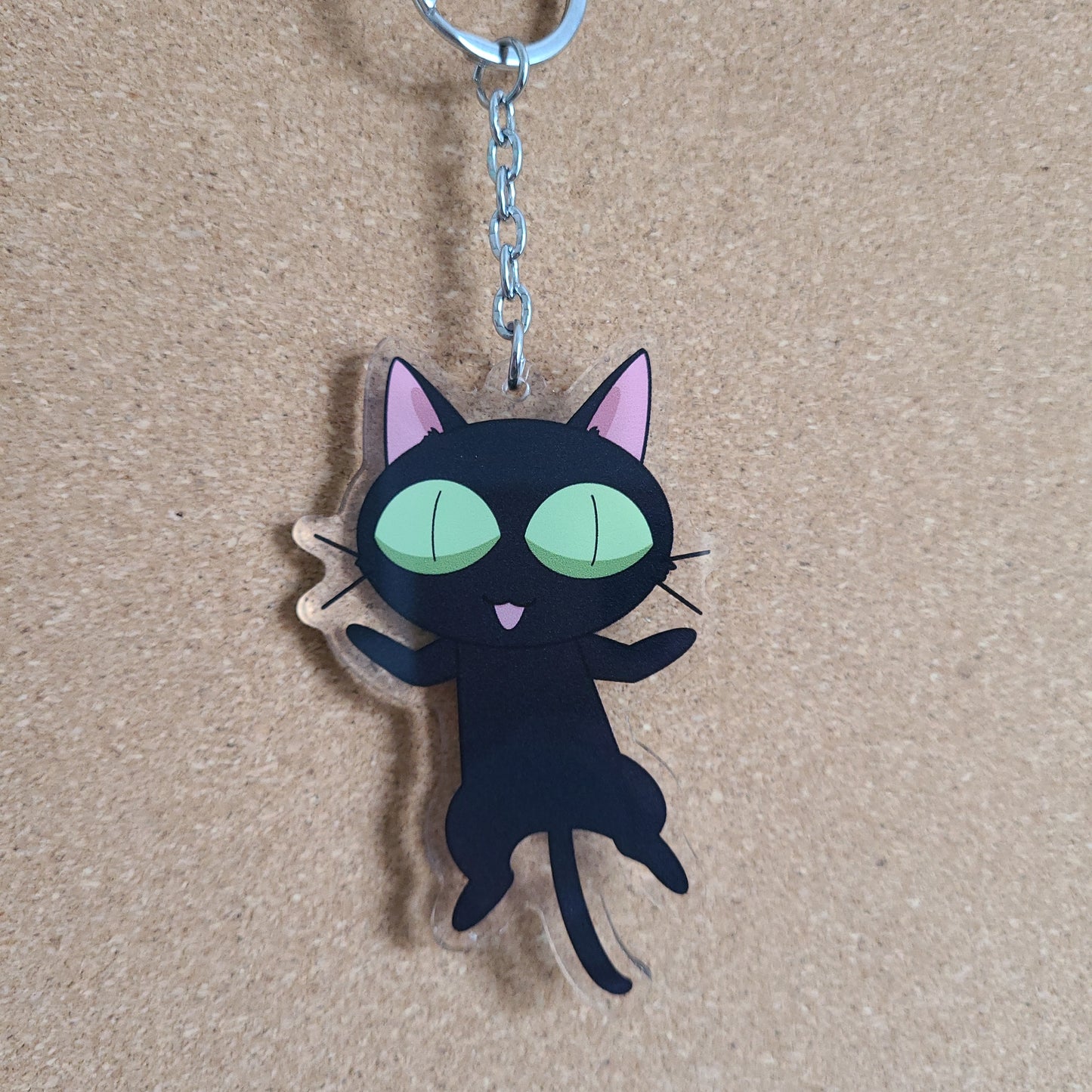 Vash black cat keychain