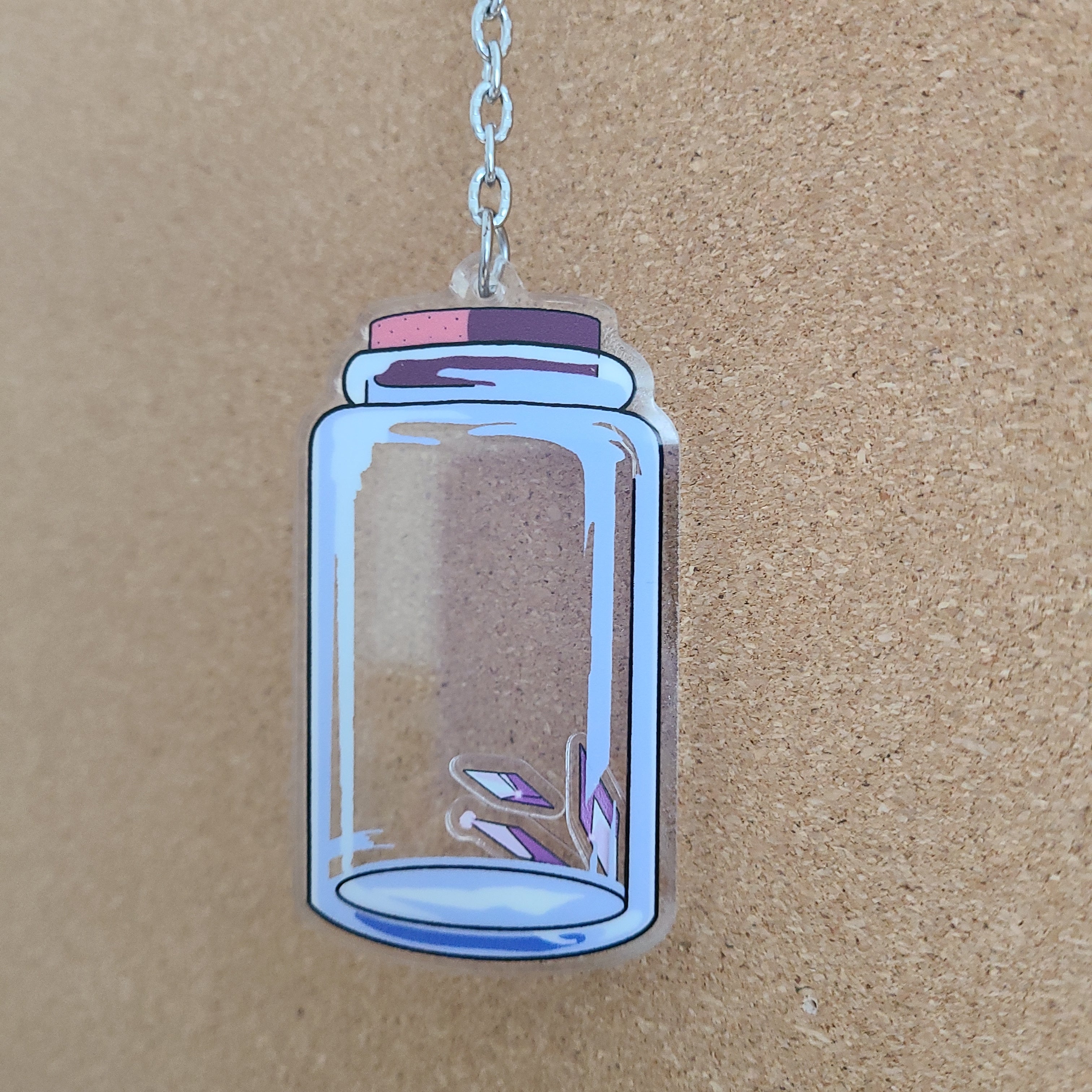 Shaker jewel keychain