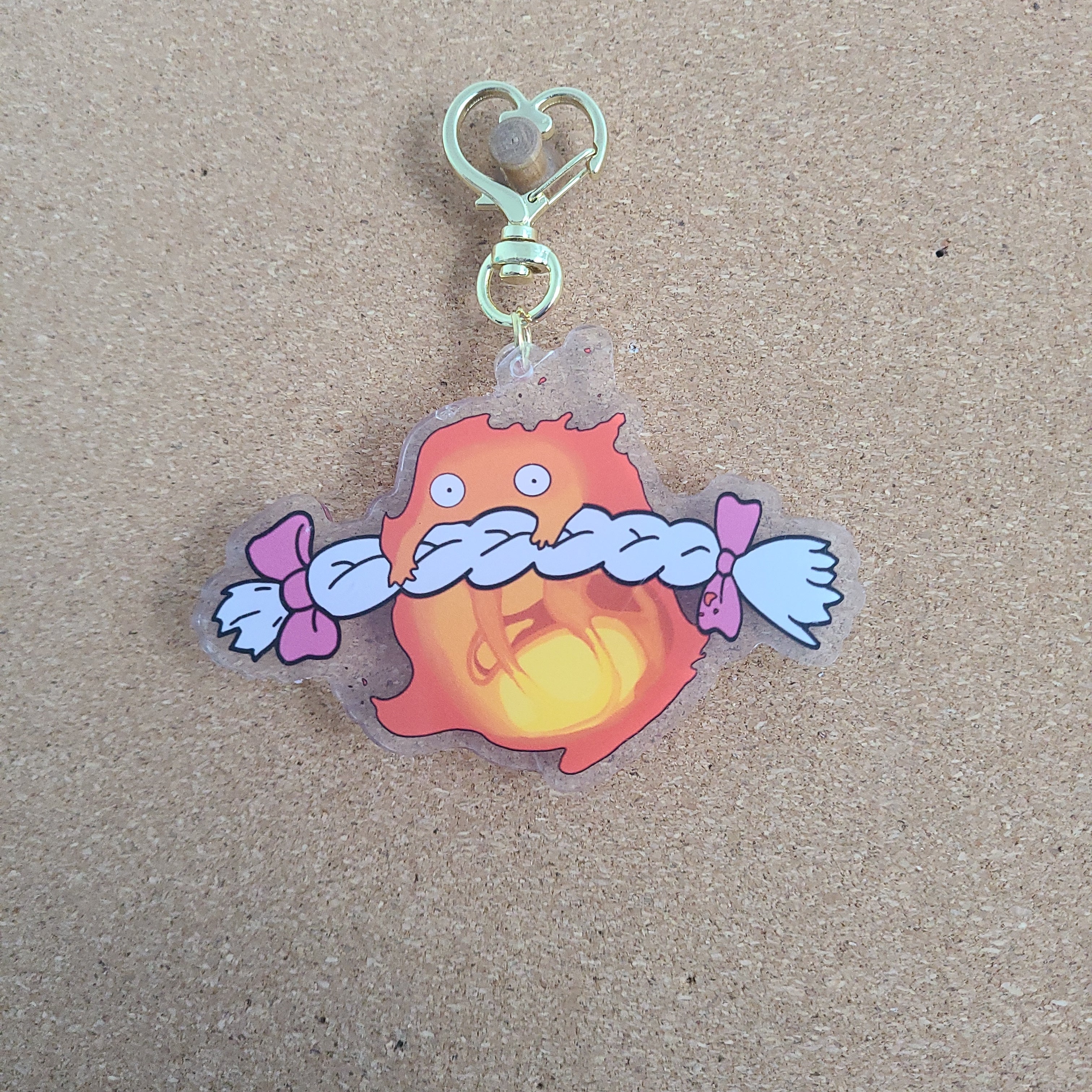 Pretty fire keychain