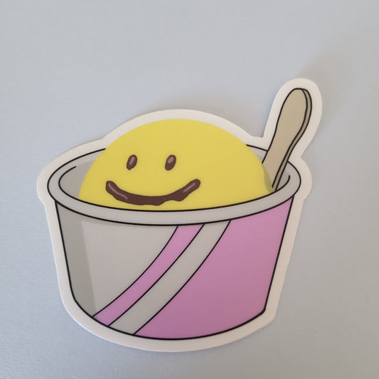 Happy treat (clear sticker)