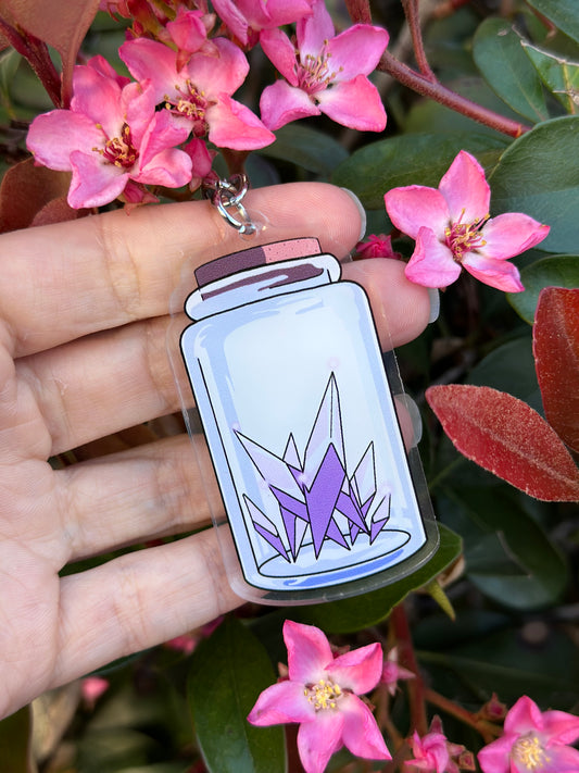 Jewel jar keychain