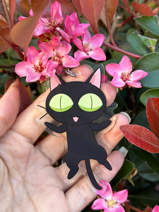 Vash black cat keychain