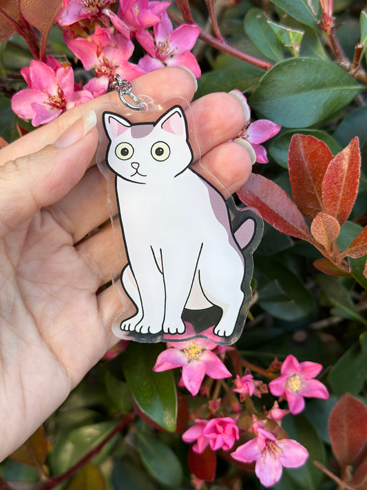 Poo cat keychain